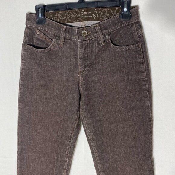 Wrangler Q Baby Brown Mid Rise Straight Leg Jeans 4 - Picture 9 of 15